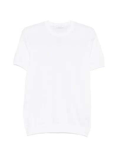 Diktat Fine-knit T-shirt In White
