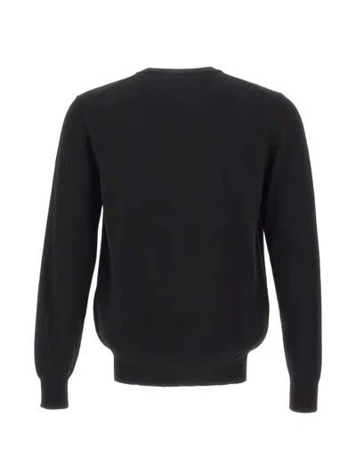 Diktat Fine-knit Wool Sweater In Black