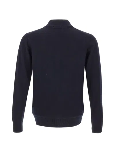 Diktat Half-zip Sweater In Blue