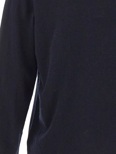 Diktat Long-sleeve Polo-collar Sweater In Blue