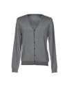 Diktat Man Cardigan Grey Size Xl Viscose, Wool, Nylon In Gray