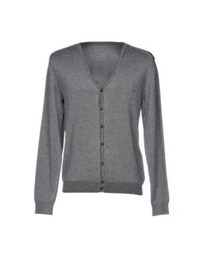Diktat Man Cardigan Grey Size Xl Viscose, Wool, Nylon In Gray