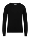 Diktat Man Sweater Black Size M Silk, Cotton