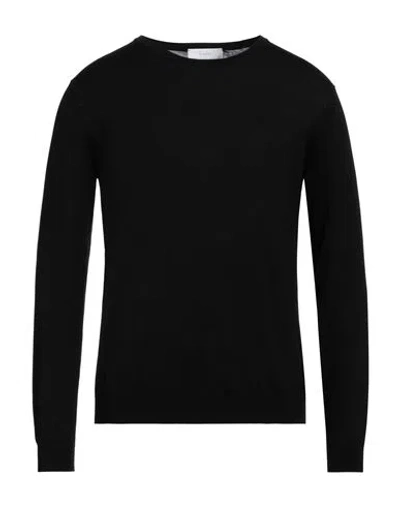 Diktat Man Sweater Black Size M Silk, Cotton