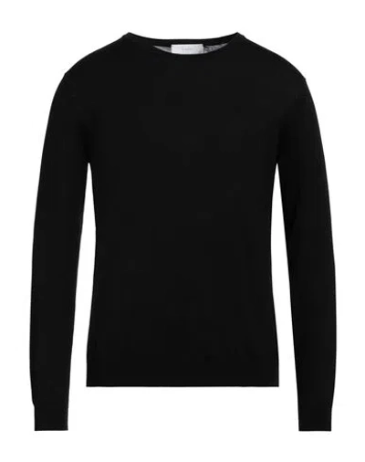 Diktat Man Sweater Black Size M Silk, Cotton In Black