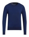 Diktat Man Sweater Blue Size Xxl Viscose, Polyamide, Acrylic, Cashmere