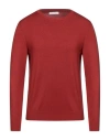 Diktat Man Sweater Brick Size S Viscose, Polyamide, Acrylic, Cashmere In Red