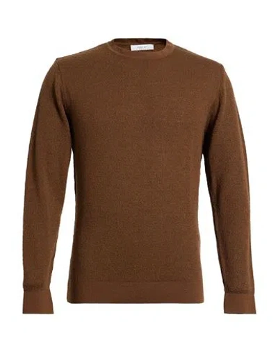 Diktat Man Sweater Brown Size Xxl Wool, Acrylic