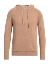 Diktat Man Sweater Camel Size Xl Cotton, Viscose, Merino Wool, Recycled Polyamide, Cashmere In Beige