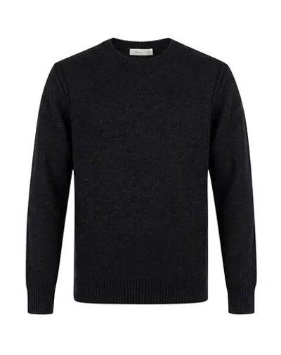 Diktat Man Sweater Charcoal Size L Merino Wool, Polyamide, Acrylic In Black