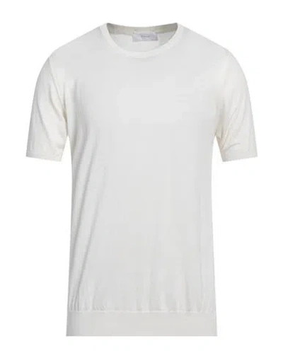 Diktat Man Sweater Ivory Size Xxl Silk, Cotton In White