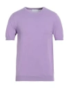 Diktat Man Sweater Light Purple Size Xxl Cotton
