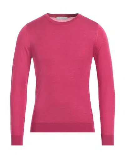 Diktat Man Sweater Magenta Size M Merino Wool, Silk, Cashmere In Pink