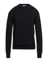 Diktat Man Sweater Midnight Blue Size 3xl Merino Wool In Black