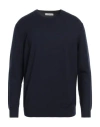 Diktat Man Sweater Black Size Xxl Merino Wool In Blue