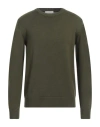 Diktat Man Sweater Military Green Size Xxl Merino Wool