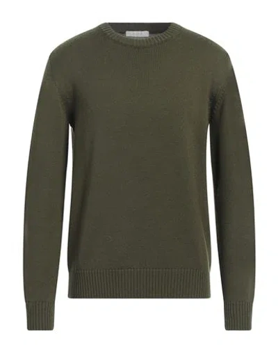 Diktat Man Sweater Military Green Size Xxl Merino Wool