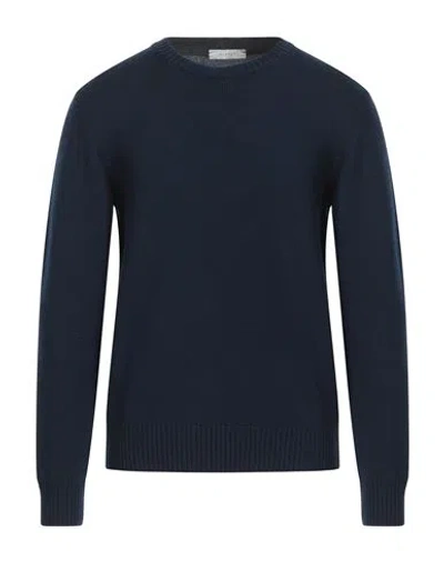 Diktat Man Sweater Navy Blue Size Xxl Merino Wool