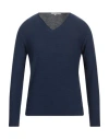 Diktat Man Sweater Navy Size L Cotton In Navy
