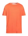 Diktat Man Sweater Orange Size L Cotton