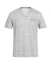 Diktat Man T-shirt Grey Size Xl Linen In Gray