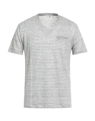 Diktat Man T-shirt Grey Size Xl Linen In Gray