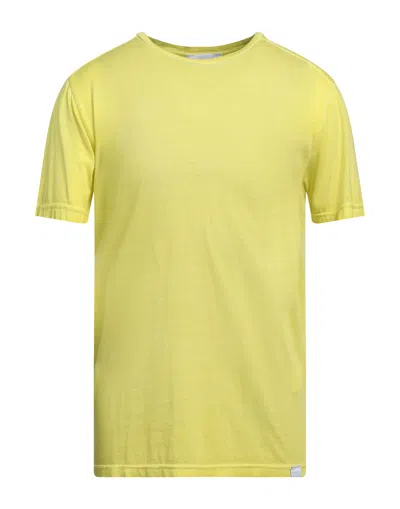 Diktat Man T-shirt Yellow Size Xl Cotton, Modal In Green