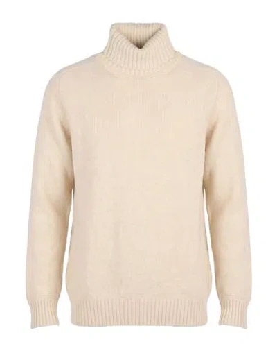 Diktat Man Turtleneck Beige Size Xl Merino Wool, Polyamide, Acrylic In Brown