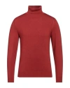 Diktat Man Turtleneck Brick Red Size S Viscose, Polyamide, Acrylic, Cashmere