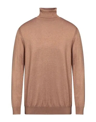 Diktat Man Turtleneck Camel Size Xxl Viscose, Polyamide, Acrylic, Cashmere In Beige