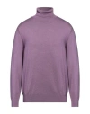Diktat Man Turtleneck Light Purple Size L Viscose, Polyamide, Acrylic, Cashmere