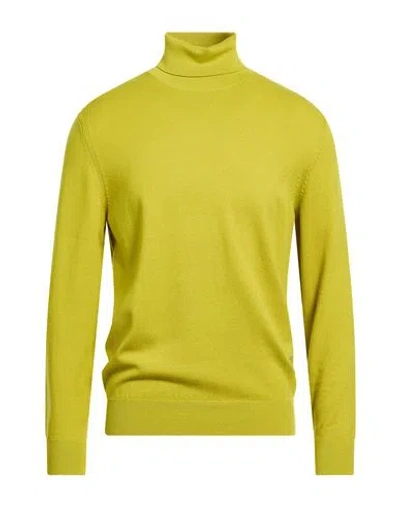 Diktat Man Turtleneck Lime Green Size L Viscose, Polyamide, Acrylic, Cashmere