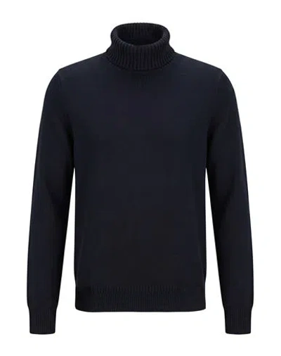 Diktat Man Turtleneck Midnight Blue Size S Cotton