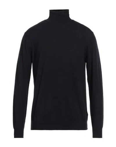 Diktat Man Turtleneck Midnight Blue Size Xl Merino Wool In Blue