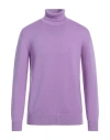 Diktat Man Turtleneck Purple Size L Merino Wool