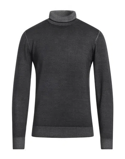 Diktat Man Turtleneck Steel Grey Size L Merino Wool