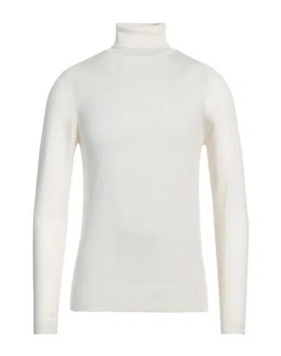 Diktat Man Turtleneck White Size Xl Merino Wool In White