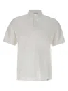 Diktat Mother-of-pearl Button Polo Shirt In Gray