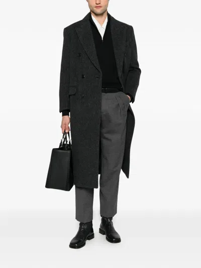 Diktat Quarter-zip Sweater In Black