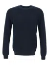 Diktat Ribbed Raglan-sleeves Sweater In Blue