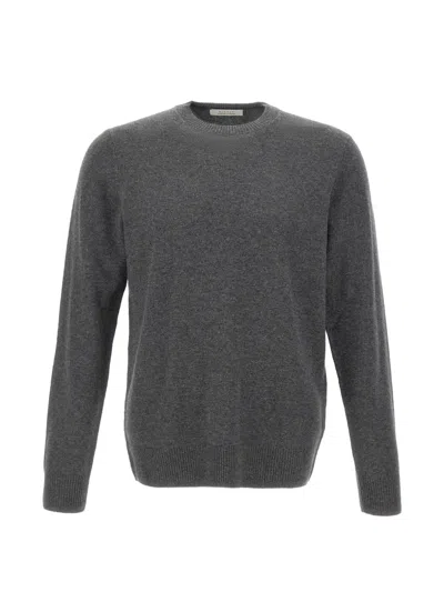 Diktat Ribbed-trim Sweater In Grey