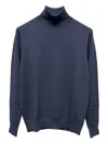 Diktat Roll-neck Sweater In Blue