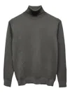 Diktat Roll-neck Sweater In Gray