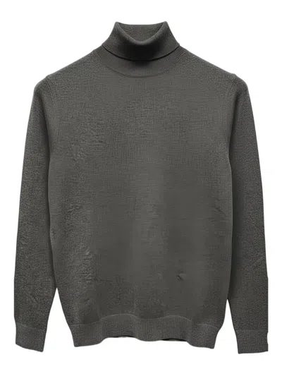 Diktat Roll-neck Sweater In Gray