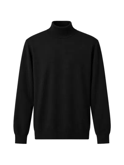 Diktat Roll-neck Wool Sweater In Black