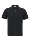 Diktat Short-sleeve Cotton Polo Shirt In Blue