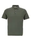 Diktat Short-sleeve Cotton Polo Shirt In Green