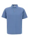 Diktat Short-sleeve Polo Shirt In Blue