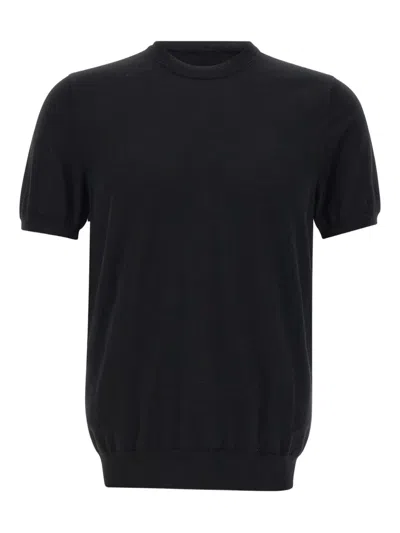 Diktat Short-sleeve Ribbed Sweater