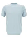 Diktat Short-sleeve Sweater In Blue